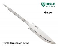 Helle Gaupe ašmenys iš trijų sluoksnių plieno laminato