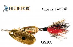Rotējošais māneklis Blue Fox Vibrax Foxtail GSDX
