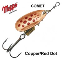 Blizgė Mepps Comet Copper Red Dots