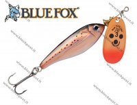 Pöörellant Blue Fox Minnow Super Vibrax Copper