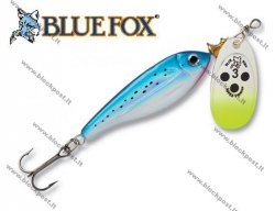 Rotējošais māneklis Blue Fox Minnow Super Vibrax Silver Blue