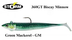 Soft Lure Storm 360GT Coastal Biscay Minnow Green Mackerel