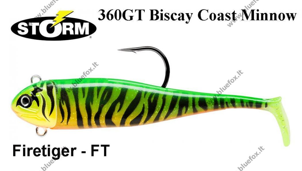 Soft Lure Storm 360GT Coastal Biscay Coast Minnow Firetiger [02