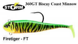 Gummifische Storm 360GT Coastal Biscay Coast Minnow Firetiger