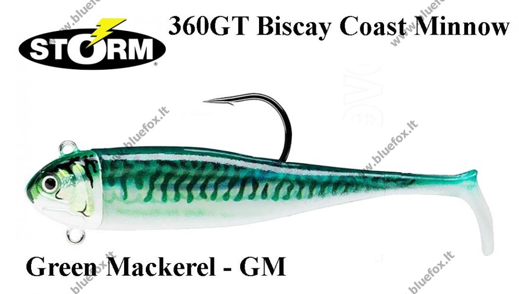 Guminukas Storm 360GT Coastal Biscay Coast Minnow Green Mackerel - Spauskite ant paveikslėlio norint uždaryti