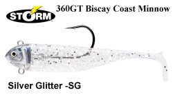 Soft Lure Storm 360GT Coastal Biscay Coast Minnow Silver Glitter