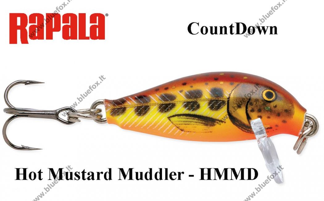 Rapala Countdown CD01 Hot Mustard Muddler HMMD Rapala Countdown
