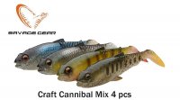 Komplekts Savage Gear Craft Cannibal Paddletail Clear Water