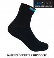 Wasserdichte Socken DEXSHELL Ultra Thin Socks DS663BLK