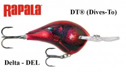 Rapala DT(Dives-To) vobleris DT16DEL Delta