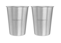 Fire Maple Antarctica rustfritt stålkrus 0,35 l, 2-pakning, sølv