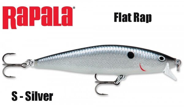 Rapala Flat Rap Vobleris Silver [02-FLR-S]