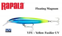 Wobler Rapala Floating Magnum Yellow Fusilier UV