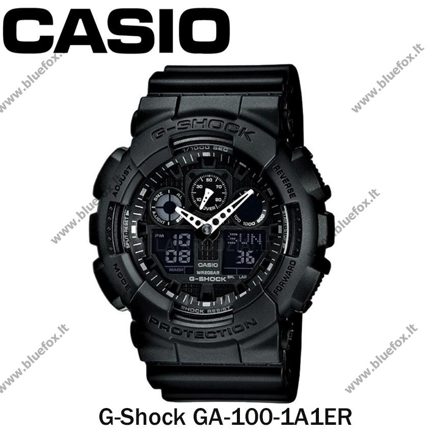 Laikrodis Casio G-Shock GA-100-1A1ER - Spauskite ant paveikslėlio norint uždaryti