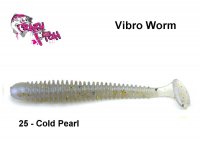 Mīkstās ēsmas Crazy Fish Vibro Worm Cold Perl