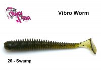 Gummiköder Crazy Fish Vibro Worm Swamp