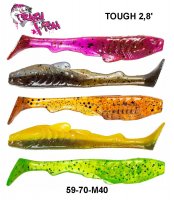 Mīksta ēsma Crazy Fish Tough 2.8 7.0 cm M40 Mix