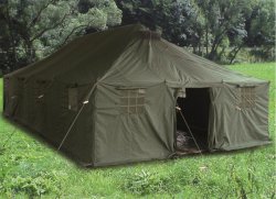 Militārā telts poliesters 10 x 4,8 m x 3,20 x 1,60 m