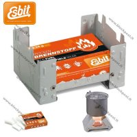 Esbit pocket stove with solid fuel tablets