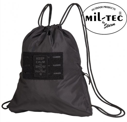 Mil-tec cпортивная cумка-рюкзак SPORTS BAG HEXTAC черная, 7л [03-045057]