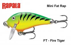 Vobleris Rapala Mini Fat Rap MFR03FT Fire Tiger