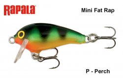 Vobleris Rapala Mini Fat Rap MFR03P Perch