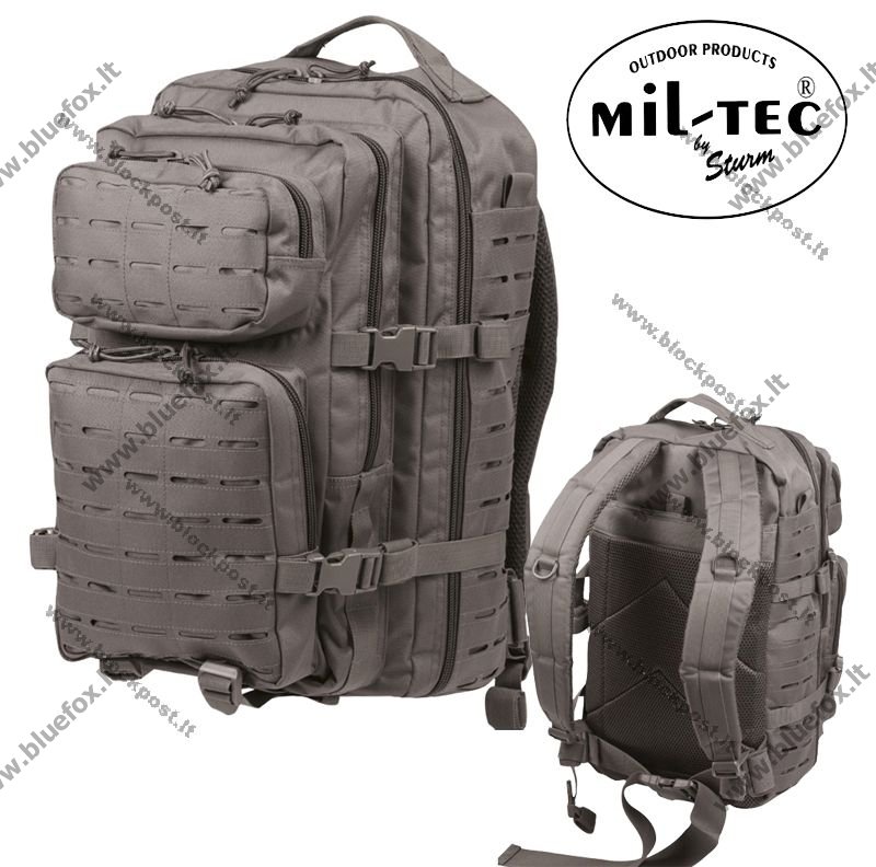 Backpack Mil-tec Assault Laser Cut LG urban grey, 36L [04-14002708] -  45.00EUR :  - Fishing, backpack, outdoors, flashlight, tents,  wobblers, knives, axes, saw, machete, rapala, storm