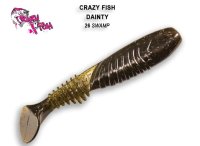 Minkštas masalas Crazy Fish Dainty 85mm 26-Swamp