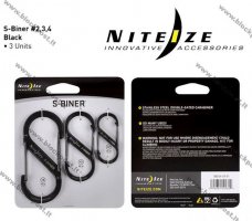 NITE-IZE karabīnes komplekts SB2 / SB3 / SB4 melns