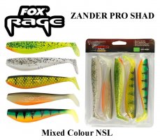 Fox Rage Zander Pro Shad Ultra UV Mixed Colours NSL