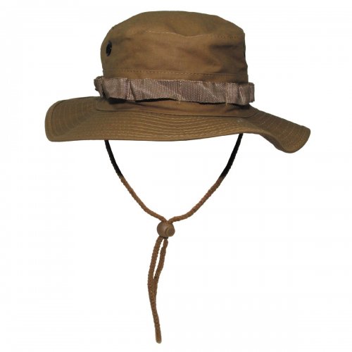 US GI Buschhut, Kinnband, GI Boonie, Rip Stop, coyote tan 10713R