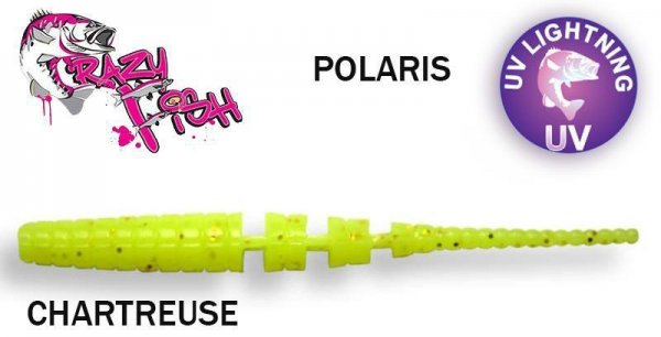 Guminukas Crazy fish Polaris 10.0 cm CHARTREUSE Plaukiantis