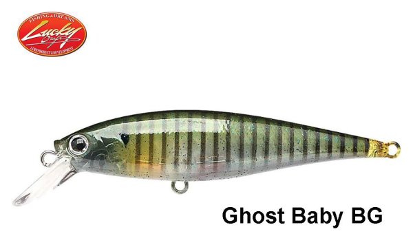 Vobleris Lucky Craft Pointer SP Suspending Jerkbait Ghost Baby BG