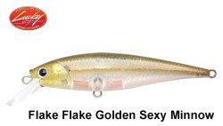 Wobbler Lucky Craft Pointer SP Suspending Jerkbait Flake Flake Golden Sexy Minnow