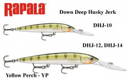 Воблер Rapala Down Deep Husky Jerk Yellow Perch YP