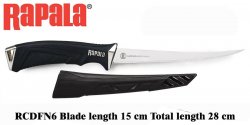 Filiavimo peilis Rapala RCDFN6 Filiavimo peilis Rapala RCDFN6