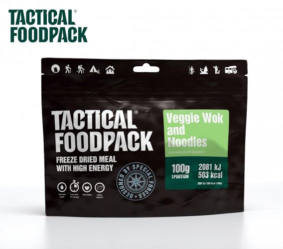 Tactical Foodpack Für Vegetarier WOK Gemüse-Pasta-Mix 100 g