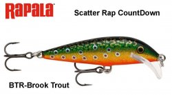 Vobleris Rapala Scatter Rap CountDown Brook Trout