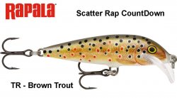 Vobleris Rapala Scatter Rap CountDown Brown Trout