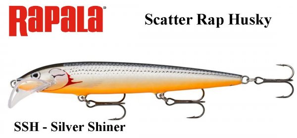 Vobleris Rapala Scatter Rap Husky SSH - Silver Shiner
