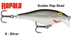Vobleris Rapala Scatter Rap Shad Silver
