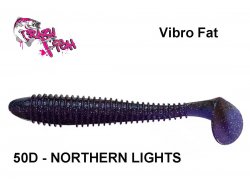 Silikoninis masalas Crazy Fish Vibro Fat 6.8' 17 cm Northern Lig