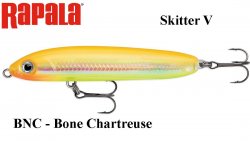 Vobleris Rapala Skitter V BNC - Bone Chartreuse