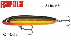 Vobleris Rapala Skitter V G - Gold