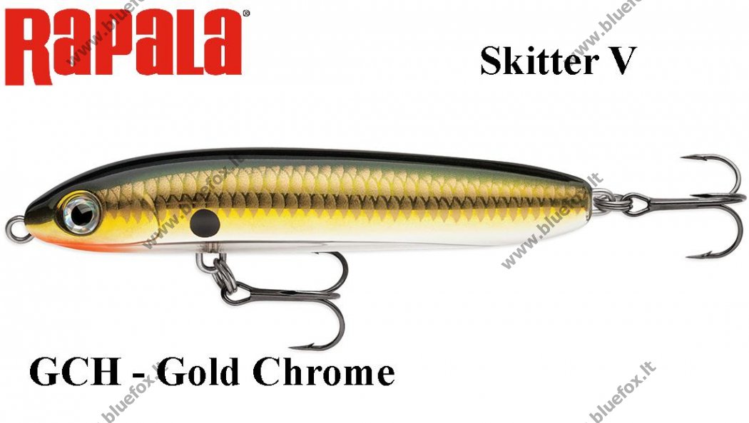 Rapala Skitter V GCH - Gold Chrome Rapala Skitter V GCH - Gold Chrome  [02-SKV13GCH] :  - Fishing, backpack, outdoors, flashlight,  tents, wobblers, knives, axes, saw, machete, rapala, storm