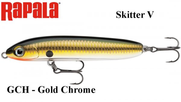 Vobleris Rapala Skitter V GCH - Gold Chrome