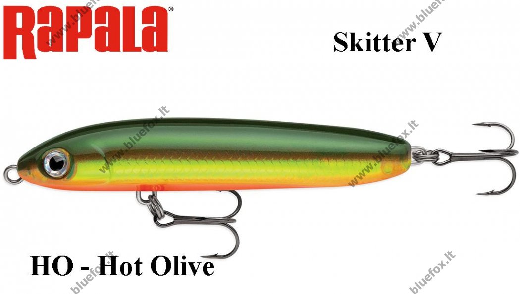 Vobleris Rapala Skitter V HO - Hot Olive - Spauskite ant paveikslėlio norint uždaryti