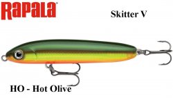 Vobleris Rapala Skitter V HO - Hot Olive