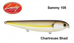 Voblers Topwater Lucky Craft Sammy 105 Chartreuse Shad