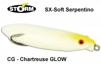 Vobleris Storm SX-Soft Serpentino Chartreuse Glow